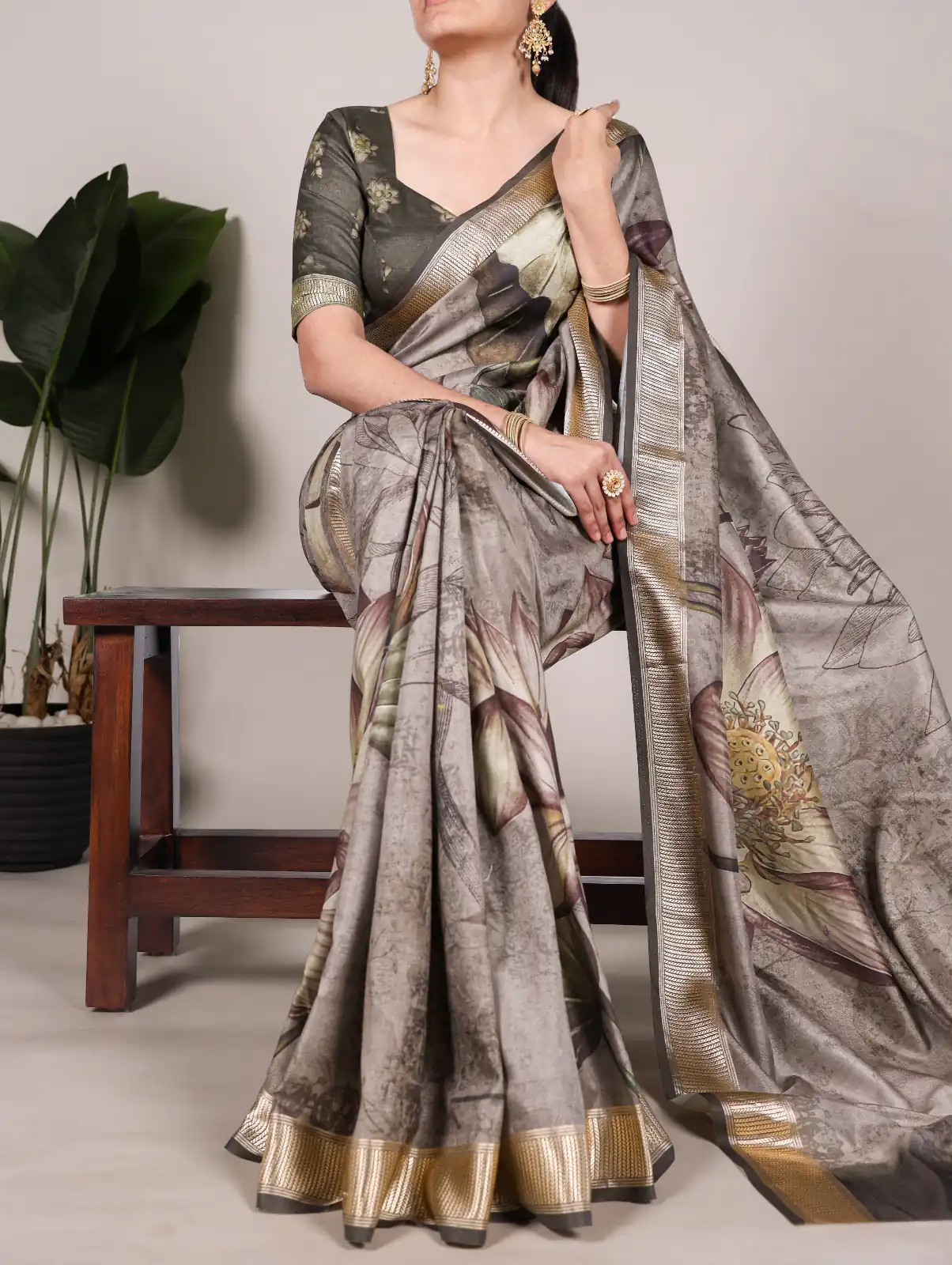 YNF 7015 Mahandi Color Tussar Silk With Viscose Border Printed Saree Casual, Wedding, Festive, Events . Expected Delivery  4-6 Working Days @1699/- only                                                                                | Embroidered Sarees, Bollywood Sarees, Creative Sarees, Designer Sarees, Ethnic Saree, Modern Digital sarees, Party Wear Sarees, Sarees