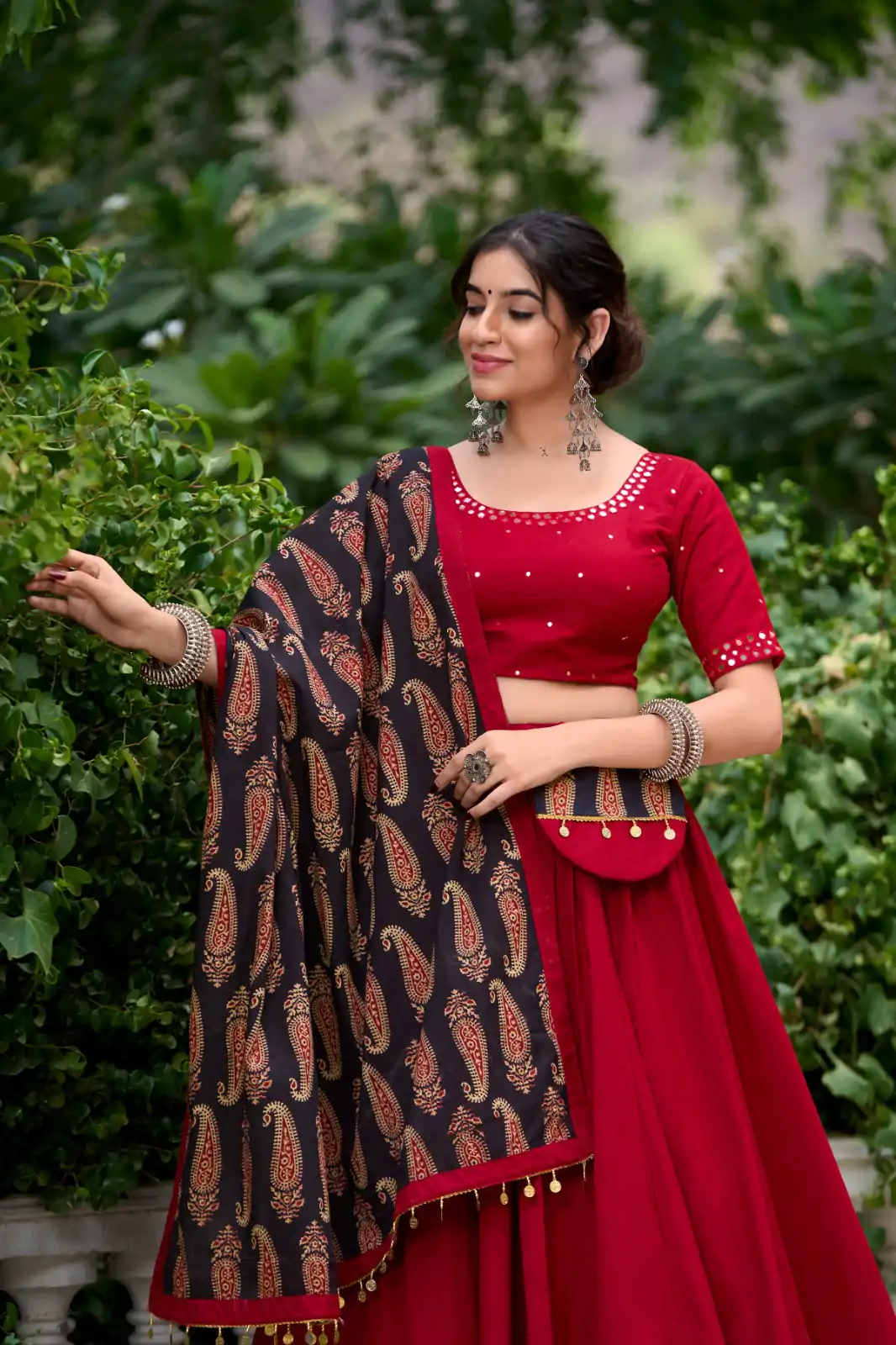 LNB 1697 Maroon Color Pure Cotton Plain With Gota Patti Touch Up Lehenga Choli Wedding, Party, Festive, Events Etc. Delivery 4-6 Working Days Rs 3499 | Creative Lehenga, Bollywood Lehenga, Designer Lehenga, Embroidered Lehenga, Lehenga, Party Wear Lehenga