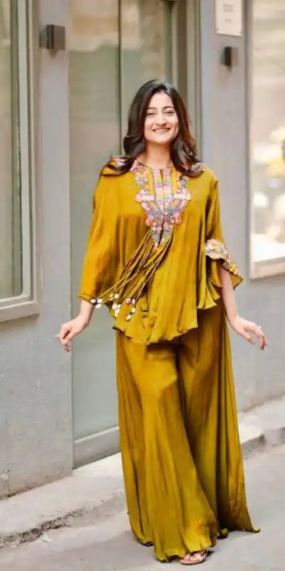 BE 349 Mustard Color Air Tex Chinon Sequence Embroidered Work Salwar Suit Casual, Wedding, Festive, Events . Expected Delivery  4-6 Working Days @1999/- only      | Casual Suits, Jump Suits, Creative suits, Designer Suits, Palazzo Suits, Party Wear Suits, Patiala Suits, Salwar suit, Straight Suits