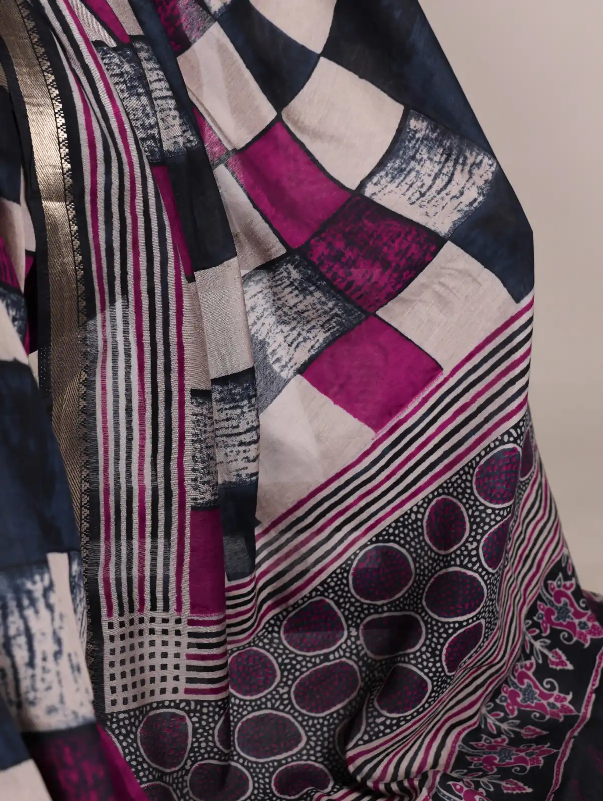 YNF 7045 Navy Blue Color Polyester Viscose Chanderi Printed Border Saree Casual, Wedding, Festive, Events . Expected Delivery  4-6 Working Days @1499/- only                                | Embroidered Sarees, Bollywood Sarees, Creative Sarees, Designer Sarees, Ethnic Saree, Modern Digital sarees, Party Wear Sarees, Sarees