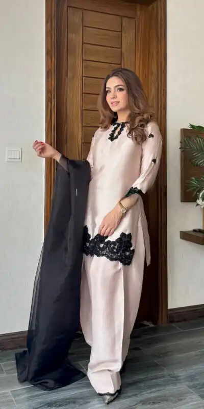 BE 371 Off White Color French Crape Sequence Embroidery Beads Salwar Suit Casual, Wedding, Festive, Events . Expected Delivery  4-6 Working Days @2099/- only      | Casual Suits, Jump Suits, Creative suits, Designer Suits, Palazzo Suits, Party Wear Suits, Patiala Suits, Salwar suit, Straight Suits