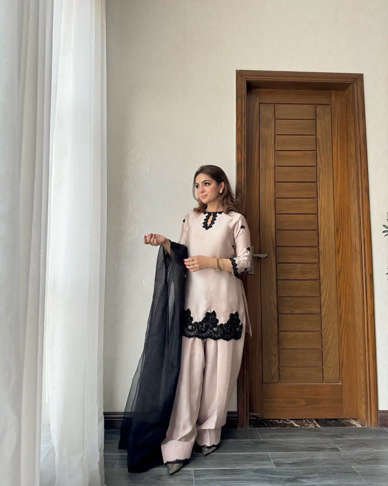 BE 371 Off White Color French Crape Sequence Embroidery Beads Salwar Suit Casual, Wedding, Festive, Events . Expected Delivery  4-6 Working Days @2099/- only      | Casual Suits, Jump Suits, Creative suits, Designer Suits, Palazzo Suits, Party Wear Suits, Patiala Suits, Salwar suit, Straight Suits