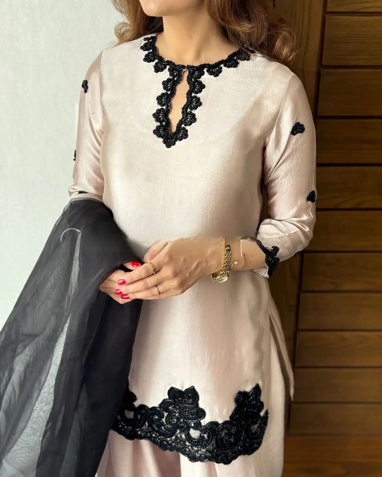 BE 371 Off White Color French Crape Sequence Embroidery Beads Salwar Suit Casual, Wedding, Festive, Events . Expected Delivery  4-6 Working Days @2099/- only      | Casual Suits, Jump Suits, Creative suits, Designer Suits, Palazzo Suits, Party Wear Suits, Patiala Suits, Salwar suit, Straight Suits