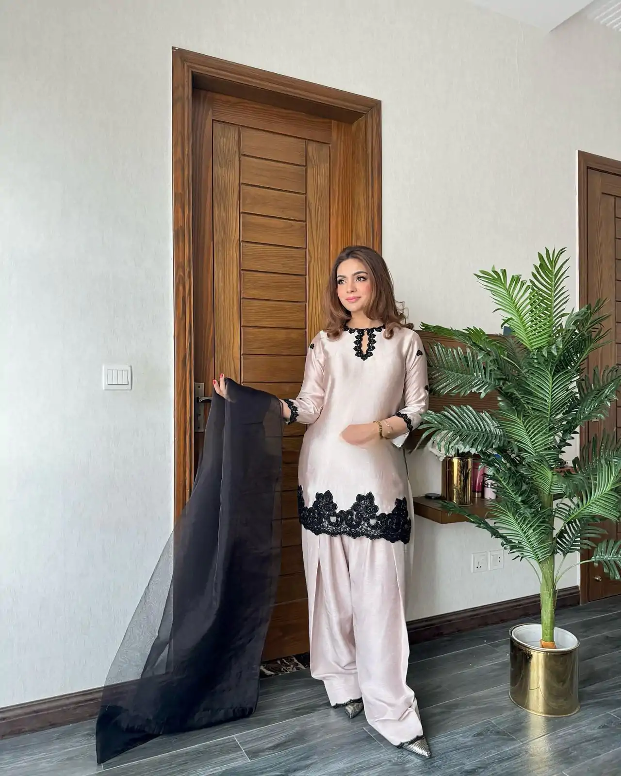 BE 371 Off White Color French Crape Sequence Embroidery Beads Salwar Suit Casual, Wedding, Festive, Events . Expected Delivery  4-6 Working Days @2099/- only      | Casual Suits, Jump Suits, Creative suits, Designer Suits, Palazzo Suits, Party Wear Suits, Patiala Suits, Salwar suit, Straight Suits