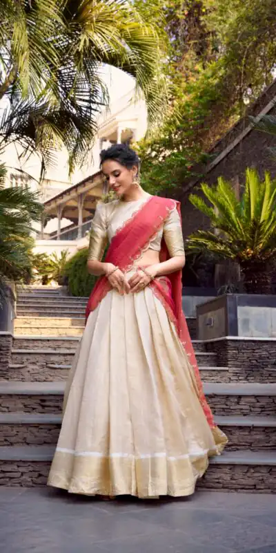 LNB 2011 Off White Color Jacquard Chex Zari Weaving Work Lehenga Choli Wedding, Party, Festive, Events Etc. Delivery 4-6 Working Days Rs 2099 | Bollywood Lehenga, Creative Lehenga, Designer Lehenga, Embroidered Lehenga, Lehenga, Party Wear Lehenga