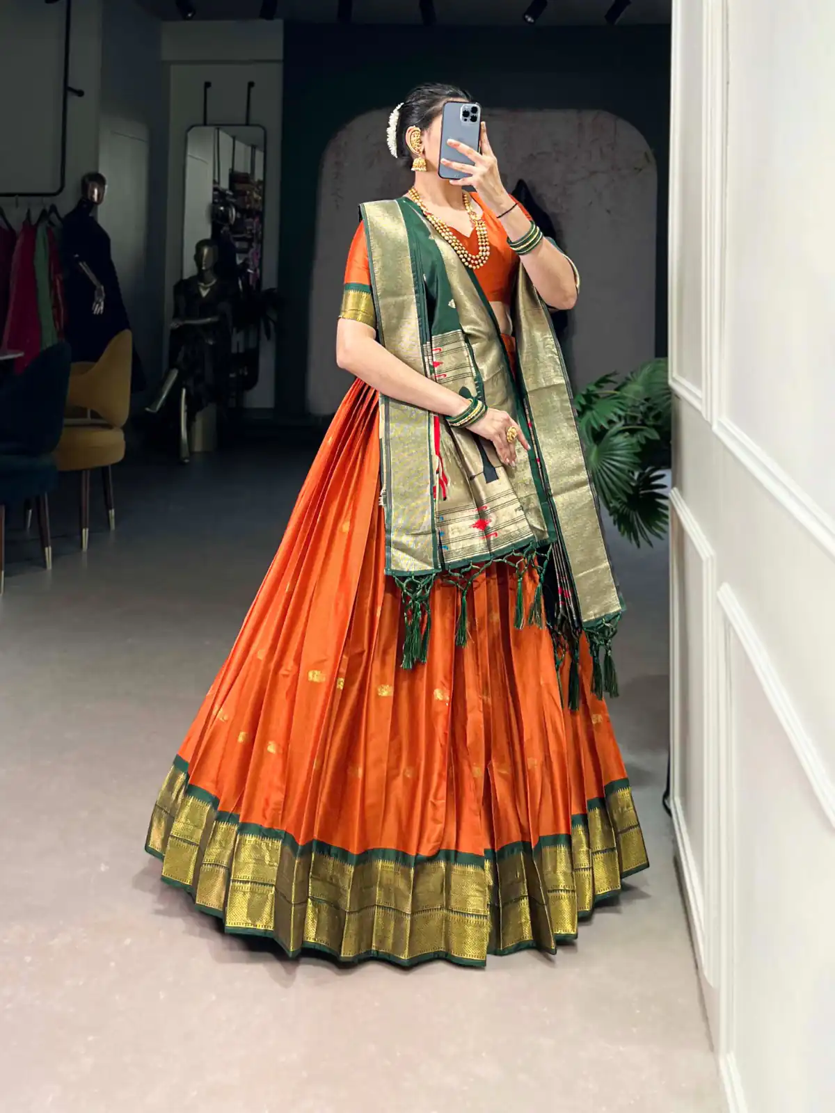 LNB 2017 Orange Color Jacquard Silk Zari Weaving Work Lehenga Choli Wedding, Party, Festive, Events Etc. Delivery 4-6 Working Days Rs 2849 | Creative Lehenga, Bollywood Lehenga, Designer Lehenga, Embroidered Lehenga, Lehenga, Party Wear Lehenga