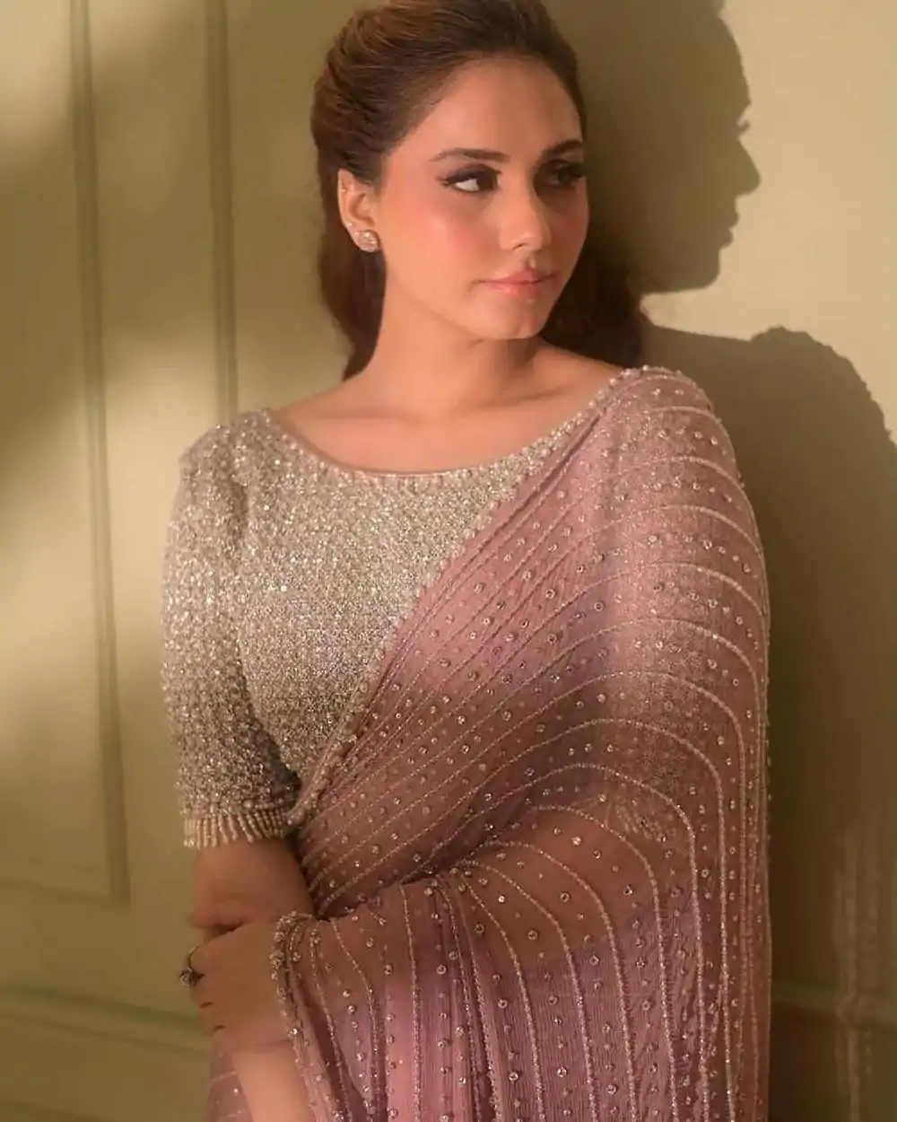 DF 3452 Pink Color Faux Georgette Embroidery Sequins Multi Work Saree Casual, Wedding, Festive, Events . Expected Delivery  4-6 Working Days @1799/- only                                                                                | Embroidered Sarees, Bollywood Sarees, Creative Sarees, Designer Sarees, Ethnic Saree, Modern Digital sarees, Party Wear Sarees, Sarees