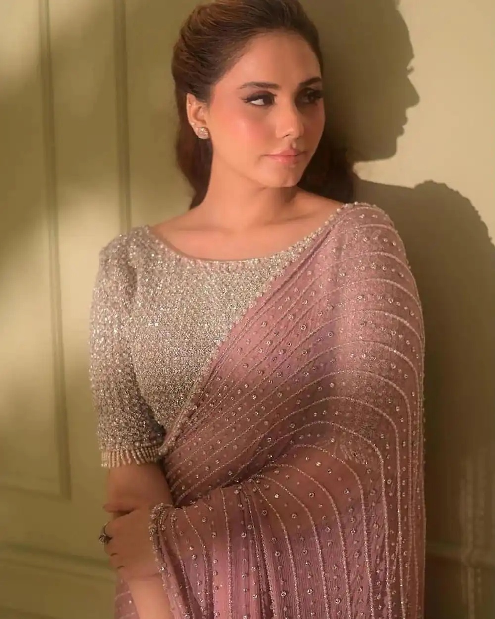 DF 3452 Pink Color Faux Georgette Embroidery Sequins Multi Work Saree Casual, Wedding, Festive, Events . Expected Delivery  4-6 Working Days @1799/- only                                                                                | Embroidered Sarees, Bollywood Sarees, Creative Sarees, Designer Sarees, Ethnic Saree, Modern Digital sarees, Party Wear Sarees, Sarees