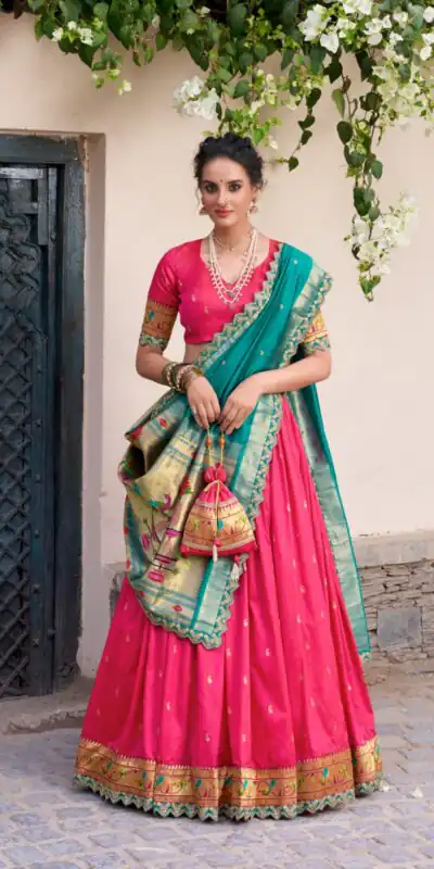 LNB 2014 Pink Color Jacquard Silk Zari Work Sequins Thread Embroidery Lehenga Choli Wedding, Party, Festive, Events Etc. Delivery 4-6 Working Days Rs 3749 | Creative Lehenga, Bollywood Lehenga, Designer Lehenga, Embroidered Lehenga, Lehenga, Party Wear Lehenga