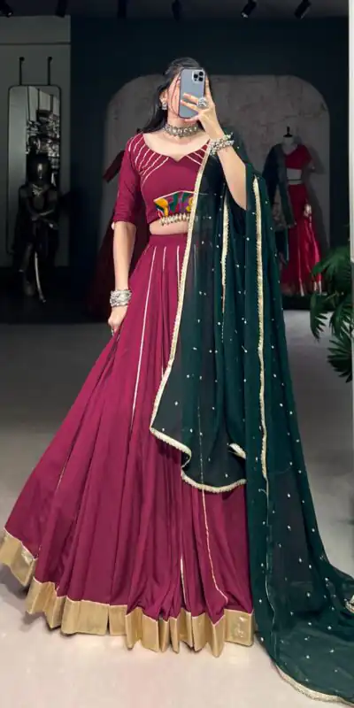 LNB 1655 Pink Color Pure Rayon Embossed Design Gotta Patti Lace Lehenga Choli Wedding, Party, Festive, Events Etc. Delivery 4-6 Working Days Rs 2799 | Bollywood Lehenga, Creative Lehenga, Designer Lehenga, Embroidered Lehenga, Lehenga, Party Wear Lehenga