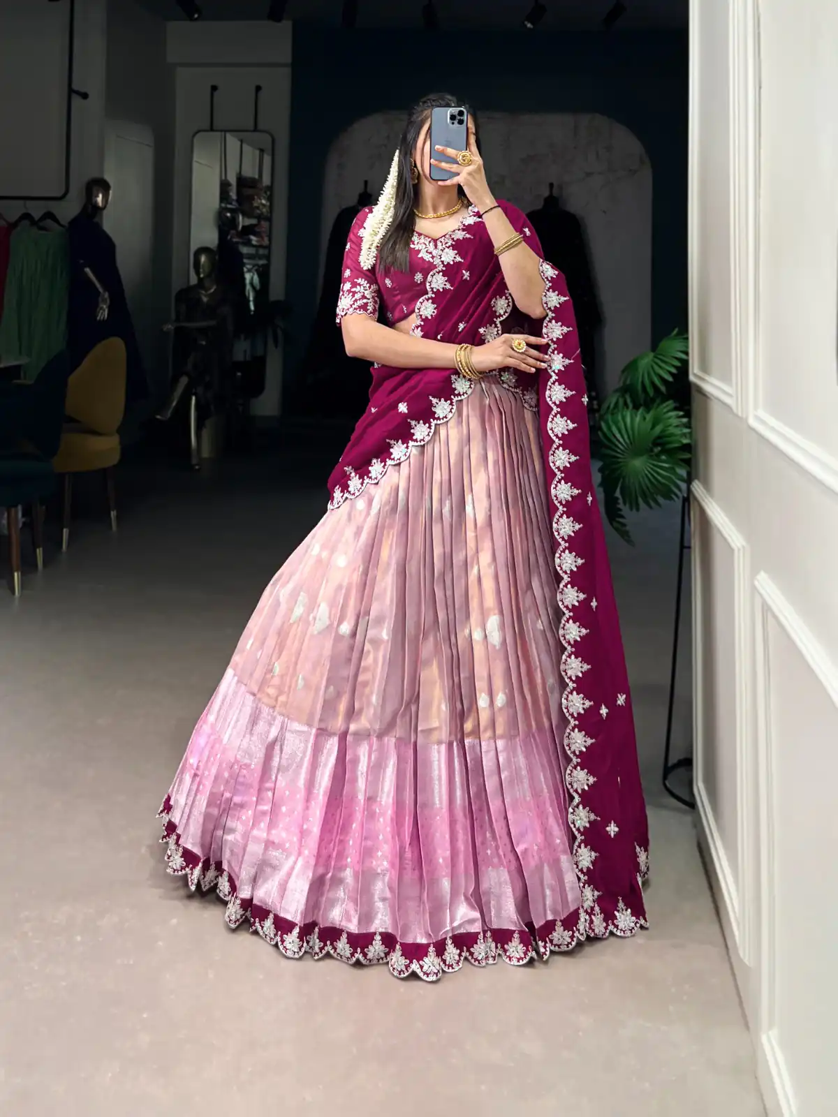 LNB 2024 Pink Color Zari Kota Weaving Work Sequins Thread Embroidery Lehenga Choli Festive Party Wedding, Events etc. Delivery 4-6 Working Days @2999/- | Creative Lehenga, Bollywood Lehenga, Designer Lehenga, Embroidered Lehenga, Lehenga, Party Wear Lehenga