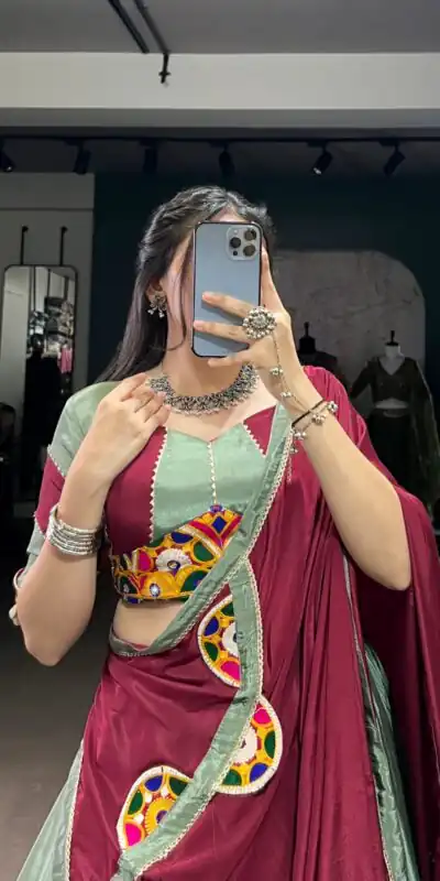 LNB 1656 Pista Color Silk Crepe Sequins Thread Embroidery Gotta Lehenga Choli Festive Party Wedding, Events etc. Delivery 4-6 Working Days @3399/- | Creative Lehenga, Bollywood Lehenga, Designer Lehenga, Embroidered Lehenga, Lehenga, Party Wear Lehenga