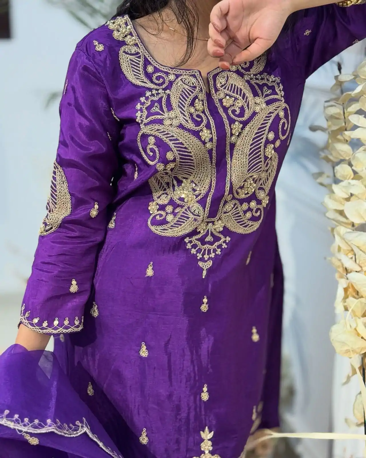 BE 352 Purple Color Chinon Cording Sequence Embroidery Work Salwar Suit Casual, Wedding, Festive, Events . Expected Delivery  4-6 Working Days @1699/- only      | Casual Suits, Jump Suits, Creative suits, Designer Suits, Palazzo Suits, Party Wear Suits, Patiala Suits, Salwar suit, Straight Suits