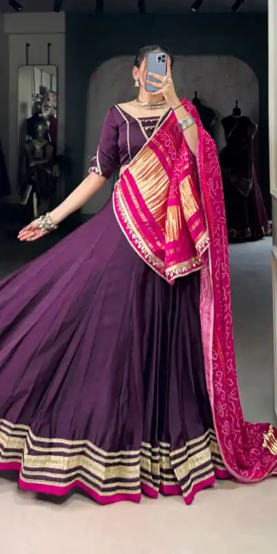 LNB 1657 Purple Color Silk Georgette Original Mirror Lace Touch Up Lehenga Choli Wedding, Party, Festive, Events Etc. Delivery 4-6 Working Days Rs 4299 | Creative Lehenga, Bollywood Lehenga, Designer Lehenga, Embroidered Lehenga, Lehenga, Party Wear Lehenga