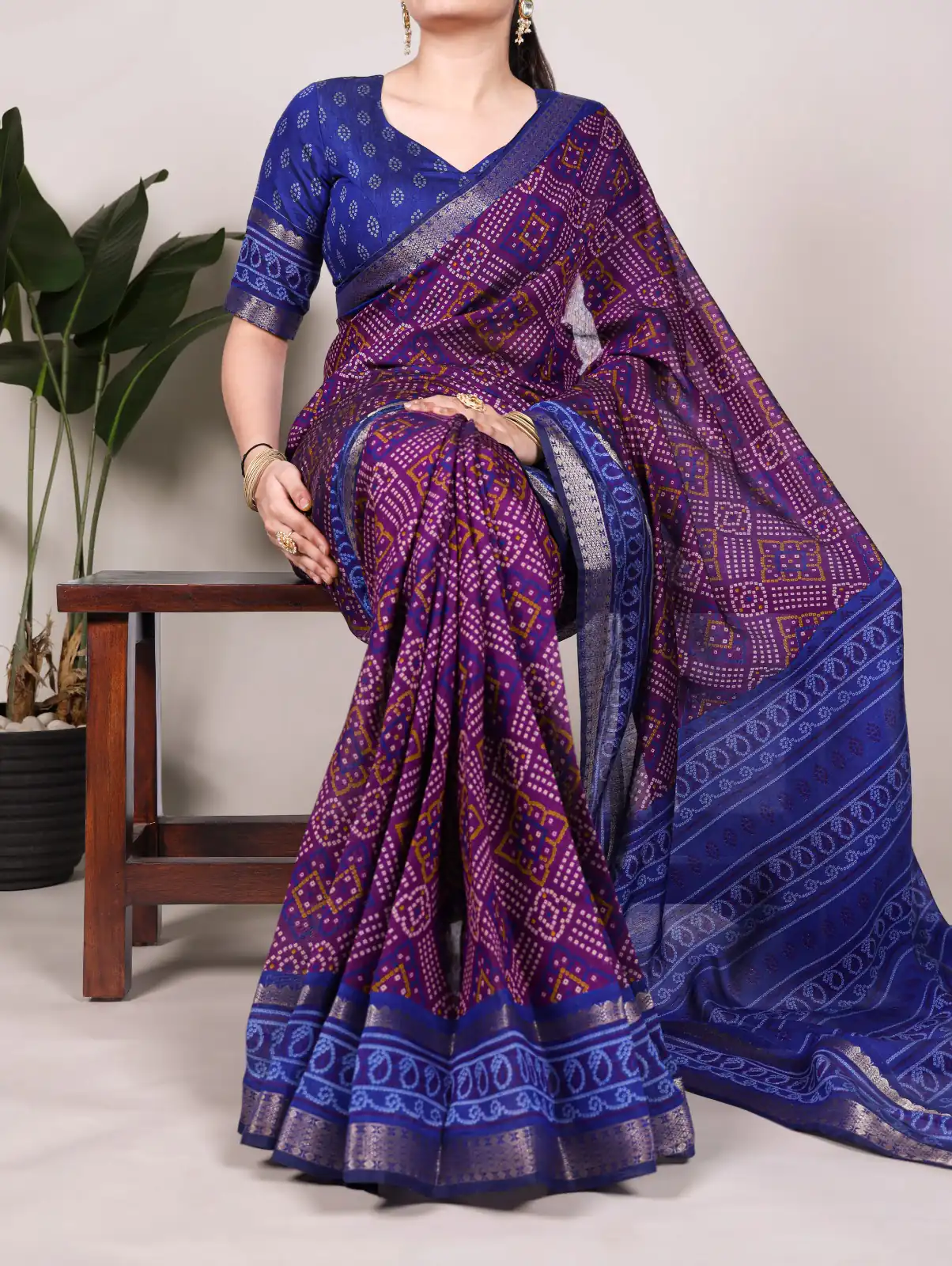 YNF 7046 Purple Color Polyester Chanderi Print Zari Weaving Work Saree Casual, Wedding, Festive, Events . Expected Delivery 4-6 Working Days @1549/- only | Embroidered Sarees, Bollywood Sarees, Creative Sarees, Designer Sarees, Ethnic Saree, Modern Digital sarees, Party Wear Sarees, Sarees