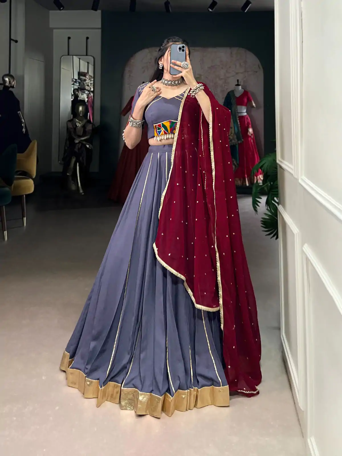 LNB 1655 Purple Color Pure Rayon Embossed Design Gotta Patti Lace Lehenga Choli Wedding, Party, Festive, Events Etc. Delivery 4-6 Working Days Rs 2799 | Creative Lehenga, Bollywood Lehenga, Designer Lehenga, Embroidered Lehenga, Lehenga, Party Wear Lehenga