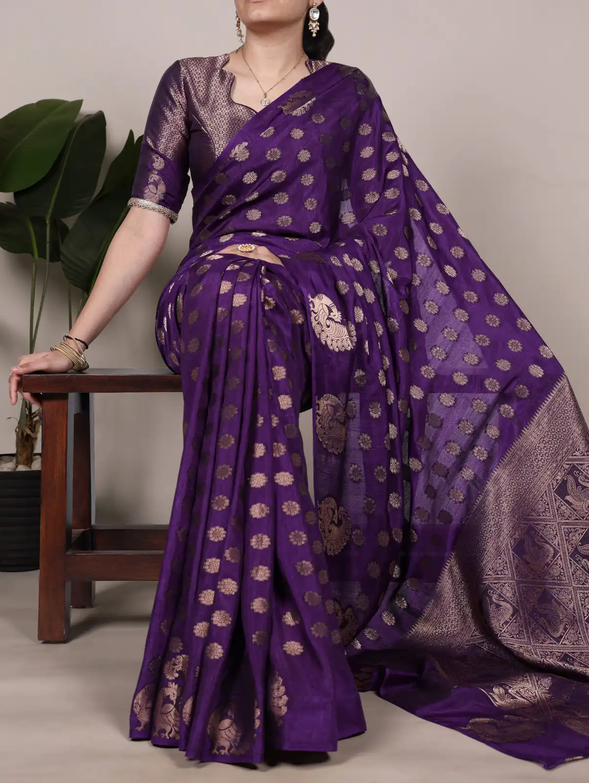 YNF 7904 Purple Color Roop Silk Zari Weaving Work Saree Casual, Wedding, Festive, Events . Expected Delivery  4-6 Working Days @1749/- only                                                                                | Creative Sarees, Embroidered Sarees, Bollywood Sarees, Designer Sarees, Ethnic Saree, Modern Digital sarees, Party Wear Sarees, Sarees