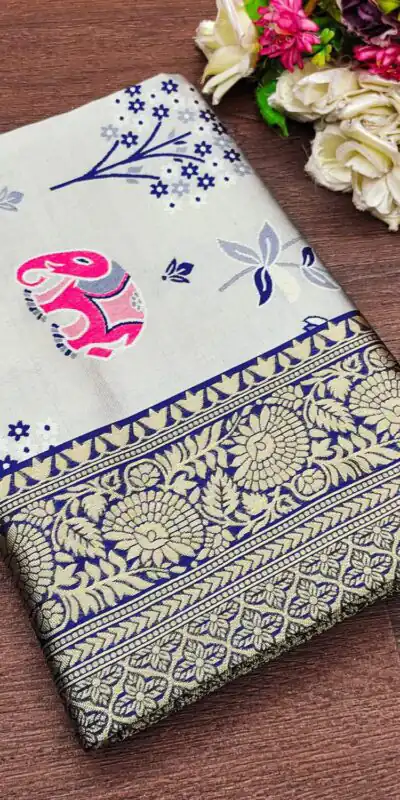 KP 6004 Purple Soft Lichi Silk Jacquard Work With Designer Work Saree. Grab it for ₹1499. Delivery 4-6 Working Days. Shop now. | Embroidered Sarees, Bollywood Sarees, Creative Sarees, Designer Sarees, Ethnic Saree, Modern Digital sarees, Party Wear Sarees, Sarees