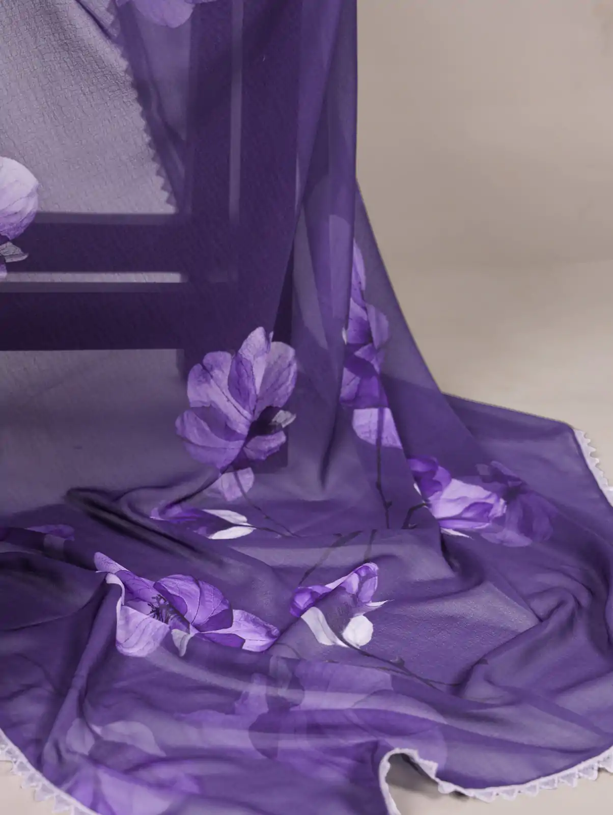 YNF 7038 Purple Color Weightless Marbal Floral Printed Lace Border Saree Casual, Wedding, Festive, Events . Expected Delivery  4-6 Working Days @1549/- only                                                                                | Embroidered Sarees, Bollywood Sarees, Creative Sarees, Designer Sarees, Ethnic Saree, Modern Digital sarees, Party Wear Sarees, Sarees