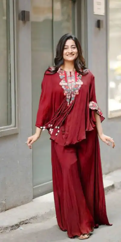 BE 349 Red Color Air Tex Chinon Sequence Embroidered Work Salwar Suit Casual, Wedding, Festive, Events . Expected Delivery  4-6 Working Days @1999/- only      | Casual Suits, Jump Suits, Creative suits, Designer Suits, Palazzo Suits, Party Wear Suits, Patiala Suits, Salwar suit, Straight Suits