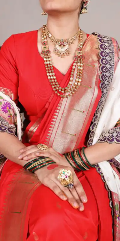 YNF 7407 Red Color Jacquard Silk Paithani Zari Weaving Work Saree Casual, Wedding, Festive, Events . Expected Delivery  4-6 Working Days @3349/- only                                                                                | Creative Sarees, Embroidered Sarees, Bollywood Sarees, Designer Sarees, Ethnic Saree, Modern Digital sarees, Party Wear Sarees, Sarees