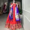 YNF5302  Red Color Jacquard Silk Paithani Zari Designer Gown Casual, Wedding, Festive, Events, Designer Party Wear,  Expected Delivery 4-6 Working Days @2549 | Bollywood Gowns, Creative Gowns, Designer Gowns, Embroidered Gowns, Gowns, Party Wear Gowns