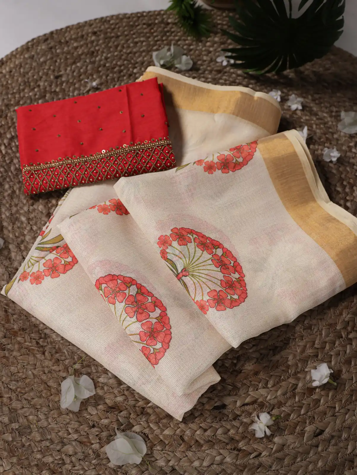 YNF 7205 Red Color Onam Printed With Banglory Blouse Saree Casual, Wedding, Festive, Events . Expected Delivery  4-6 Working Days @1749/- only                                                                                | Embroidered Sarees, Bollywood Sarees, Creative Sarees, Designer Sarees, Ethnic Saree, Modern Digital sarees, Party Wear Sarees, Sarees