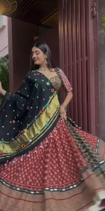 LG 642 Red Color Printed Rayon Real Mirror Work Lehenga Choli Wedding, Party, Festive, Events Etc. Delivery 4-6 Working Days Rs 2049 | Creative Lehenga, Bollywood Lehenga, Designer Lehenga, Embroidered Lehenga, Lehenga, Party Wear Lehenga