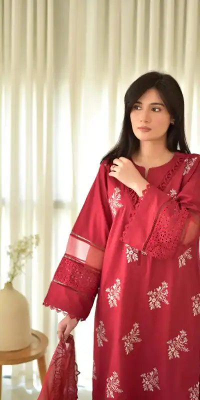 LG 1951 Red Color Roman Silk Embroidery Work On Front Side Salwar Suit Casual, Wedding, Festive, Events . Expected Delivery  4-6 Working Days @1999/- only      | Casual Suits, Jump Suits, Creative suits, Designer Suits, Palazzo Suits, Party Wear Suits, Patiala Suits, Salwar suit, Straight Suits