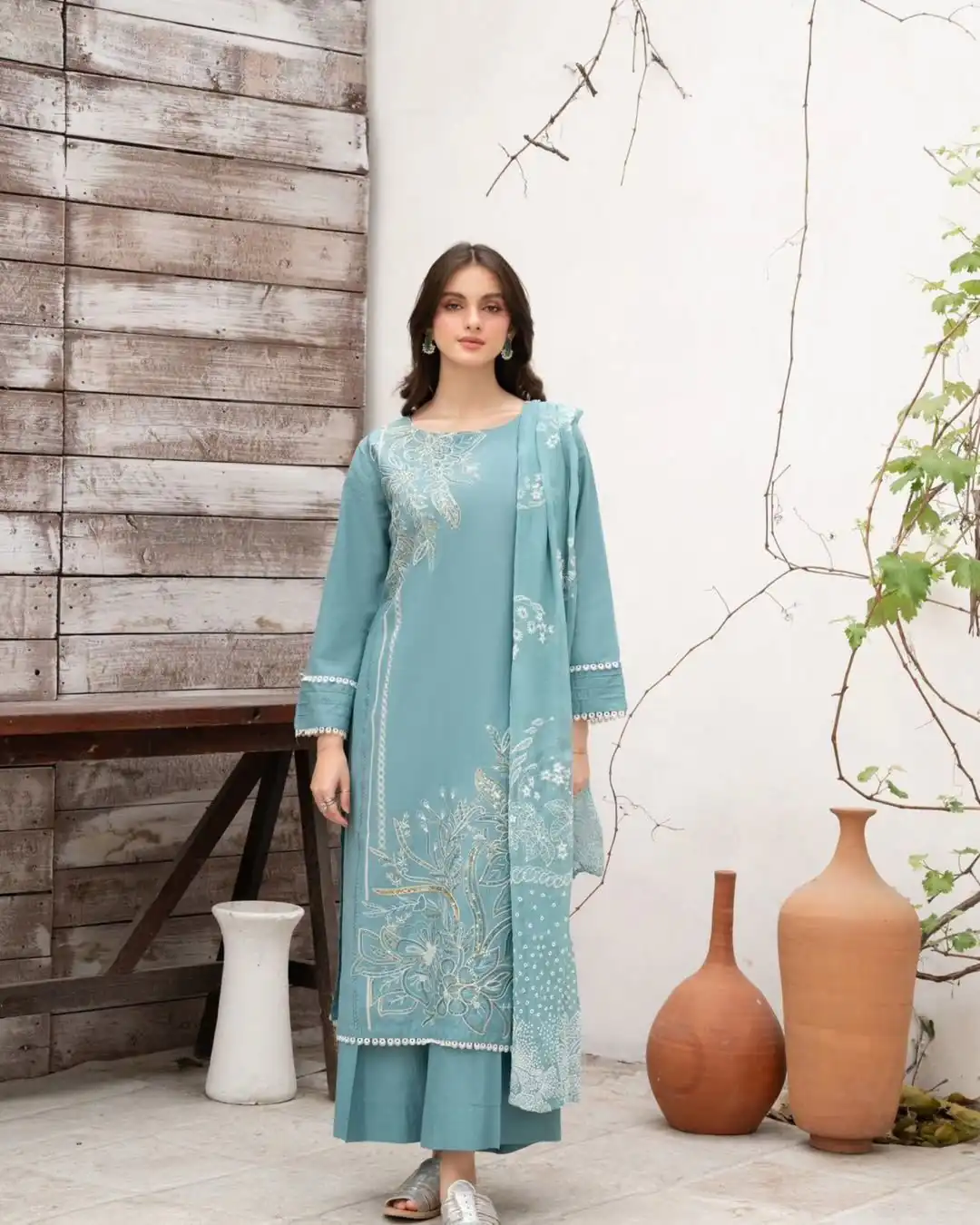 LG 1987 Sky Blue Color Roman Silk Sequence Embroidery Work Salwar Suit Casual, Wedding, Festive, Events . Expected Delivery  4-6 Working Days @1949/- only      | Casual Suits, Jump Suits, Creative suits, Designer Suits, Palazzo Suits, Party Wear Suits, Patiala Suits, Salwar suit, Straight Suits