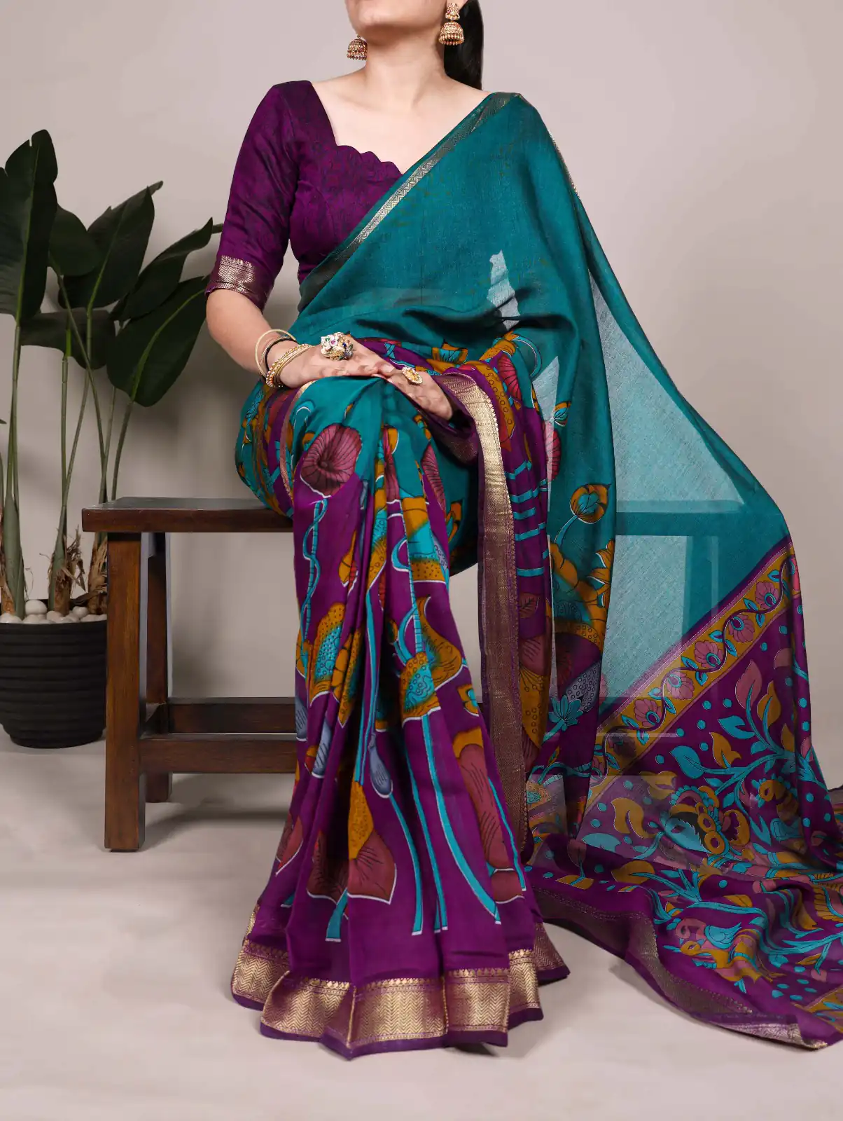 YNF 7036 Teal Color Polyester Chanderi Printed Zari Weaving Work Saree Casual, Wedding, Festive, Events . Expected Delivery  4-6 Working Days @1499/- only                                                                                | Embroidered Sarees, Bollywood Sarees, Creative Sarees, Designer Sarees, Ethnic Saree, Modern Digital sarees, Party Wear Sarees, Sarees