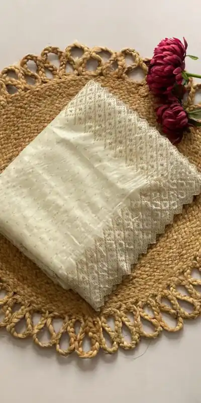 DF 3467 White Color Jimmy Choo Full Zarkhan Diamond Work Saree Casual, Wedding, Festive, Events . Expected Delivery  4-6 Working Days @2099/- only                                                                                | Embroidered Sarees, Bollywood Sarees, Creative Sarees, Designer Sarees, Ethnic Saree, Modern Digital sarees, Party Wear Sarees, Sarees