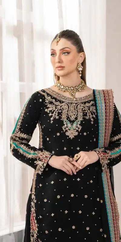 KF 1706 Black Fuax Georgette with Mirror Work & Embroidery Work Salwar Suit . Get it for ₹2449. Delivery 4-6 Working Days. Shop now. | Casual Suits, Jump Suits, Tops & Bottoms, Track Suits, Trendy Wear, Creative suits, Designer Suits, Palazzo Suits, Party Wear Suits, Patiala Suits, Salwar suit, Straight Suits