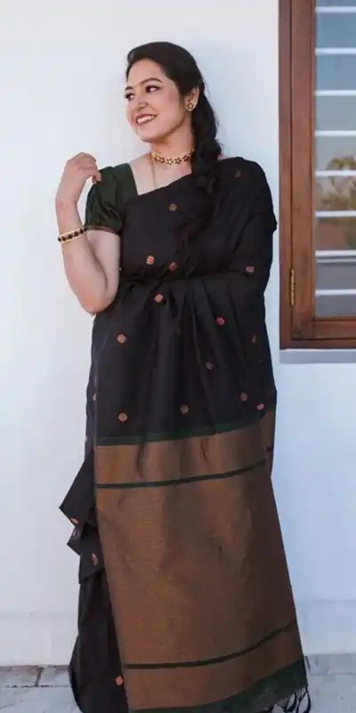 KP 5000 Black Soft Lichi Silk Saree with Designer Work. Wedding, Party, Festive, Events, Now at just ₹1249. Delivery 4-6 Working Days. Shop now. | Embroidered Sarees, Bollywood Sarees, Creative Sarees, Designer Sarees, Ethnic Saree, Modern Digital sarees, Party Wear Sarees, Sarees