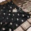MB 3284 Black Soft Banarasi Cotton Silk Saree Perfect for Wedding, Party, Eid, Traditional Day, Haldi –. Get it for ₹1899. Delivery 4-6 Working Days. | Creative Sarees, Embroidered Sarees, Bollywood Sarees, Designer Sarees, Ethnic Saree, Modern Digital sarees, Party Wear Sarees, Sarees