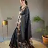 KP 6003 Black Soft Lichi Silk Cloth Lace Work & Lace Border Saree in Best Price ₹1399. Delivery 4-6 Working Days. Shop now. | Embroidered Sarees, Bollywood Sarees, Creative Sarees, Designer Sarees, Ethnic Saree, Modern Digital sarees, Party Wear Sarees, Sarees