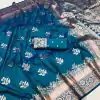 Blue Banarasi Silk Zari Lace Work Saree