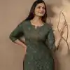 INLI Blush 2.0 Bottle Green Cotton Printed Designer Work Kurti in Wedding, Party, Festive, Events, Special Price ₹1269. Delivery 4-6 Working Days. Shop now. | Bollywood Kurti, Creative Kurtis, Designer Kurti, Kurti, Party Wear Kurti, Selfie Kurti