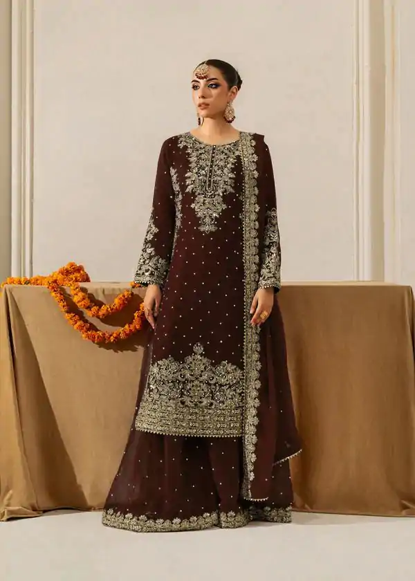 RTC 5901 Brown Faux Georgette Salwar Suit Perfect for Wedding, Party, Raksha Bandhan, Eid, Pooja –. Introductory Price ₹2449. Delivery 4-6 Working Days. | Casual Suits, Jump Suits, Creative suits, Designer Suits, Palazzo Suits, Party Wear Suits, Patiala Suits, Salwar suit, Straight Suits