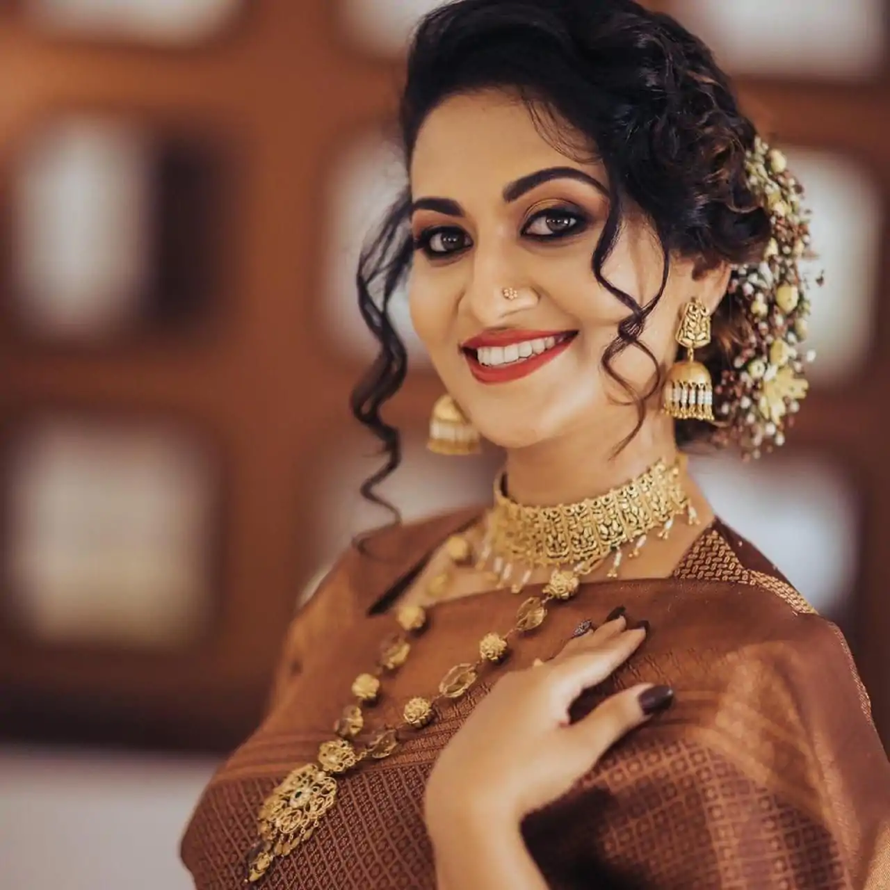 111 KP 4052 Brown Soft Lichi Silk with Lace Work & Lace Border Saree . Available at ₹1399 only. Delivery 4-6 Working Days. Shop now. | Embroidered Sarees, Bollywood Sarees, Creative Sarees, Designer Sarees, Ethnic Saree, Modern Digital sarees, Party Wear Sarees, Sarees