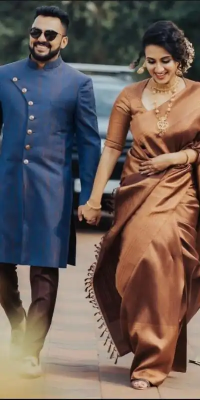 111 KP 4052 Brown Soft Lichi Silk with Lace Work & Lace Border Saree . Available at ₹1399 only. Delivery 4-6 Working Days. Shop now. | Embroidered Sarees, Bollywood Sarees, Creative Sarees, Designer Sarees, Ethnic Saree, Modern Digital sarees, Party Wear Sarees, Sarees