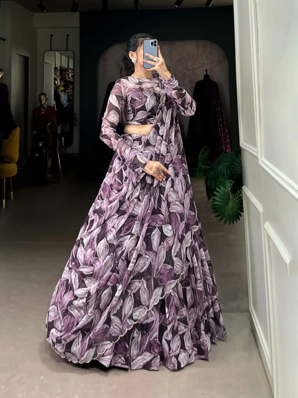 LNB 1027 Coffee Color Tabby Silk Lehenga Choli with Designer Work. Exclusive Offer ₹1999. Delivery 4-6 Working Days. Shop now. | Creative Lehenga, Bollywood Lehenga, Designer Lehenga, Embroidered Lehenga, Lehenga, Party Wear Lehenga