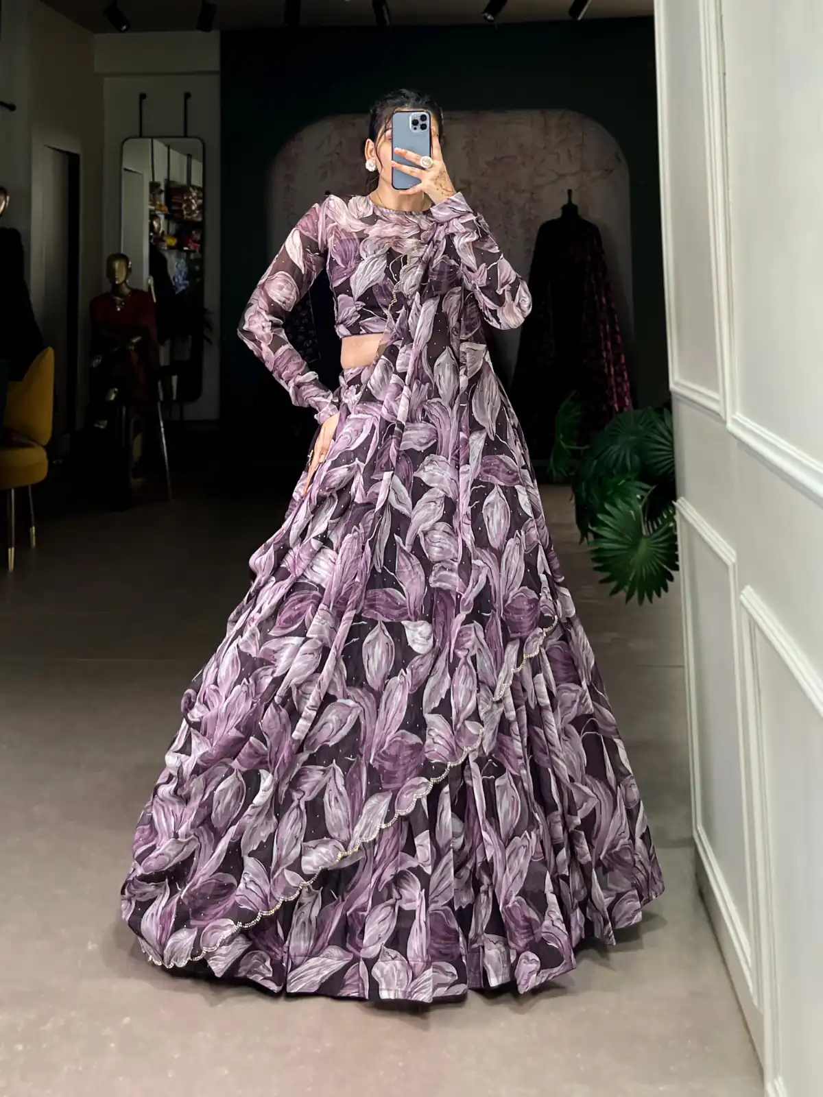 LNB 1027 Coffee Color Tabby Silk Lehenga Choli with Designer Work. Exclusive Offer ₹1999. Delivery 4-6 Working Days. Shop now. | Creative Lehenga, Bollywood Lehenga, Designer Lehenga, Embroidered Lehenga, Lehenga, Party Wear Lehenga