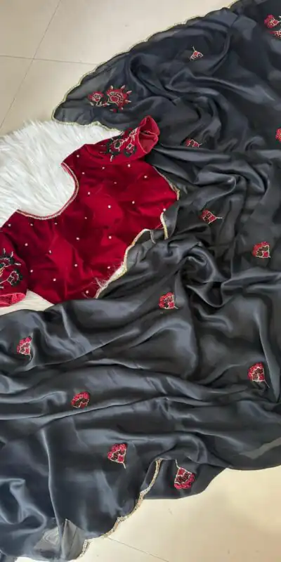 AC AZAELEA Dark Blue Rangoli Silk Lace Work & Resham Work Saree with . Exclusive Offer ₹2549. Delivery 4-6 Working Days. Shop now. | Creative Sarees, Embroidered Sarees, Bollywood Sarees, Designer Sarees, Ethnic Saree, Modern Digital sarees, Party Wear Sarees, Sarees