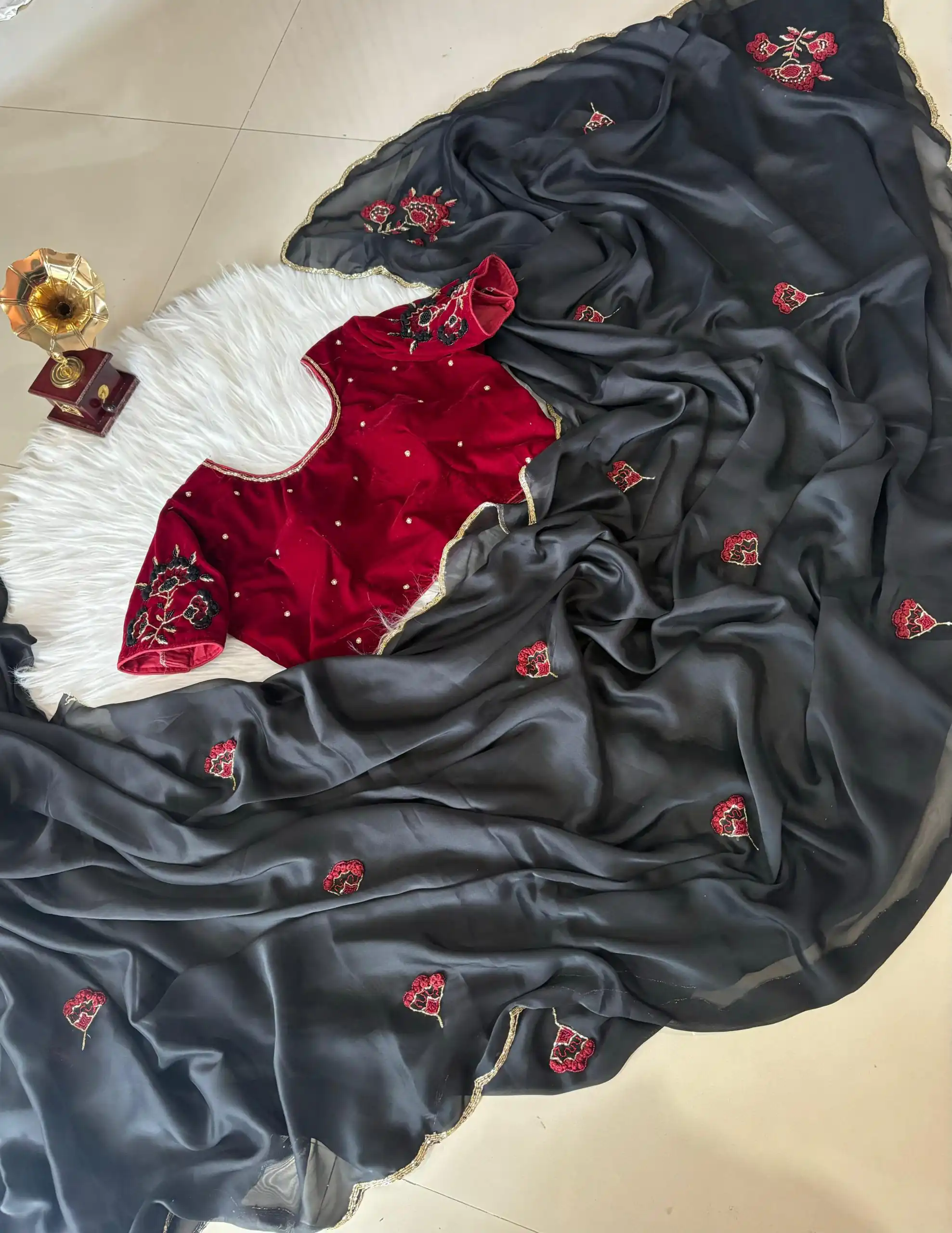 AC AZAELEA Dark Blue Rangoli Silk Lace Work & Resham Work Saree with . Exclusive Offer ₹2549. Delivery 4-6 Working Days. Shop now. | Creative Sarees, Embroidered Sarees, Bollywood Sarees, Designer Sarees, Ethnic Saree, Modern Digital sarees, Party Wear Sarees, Sarees