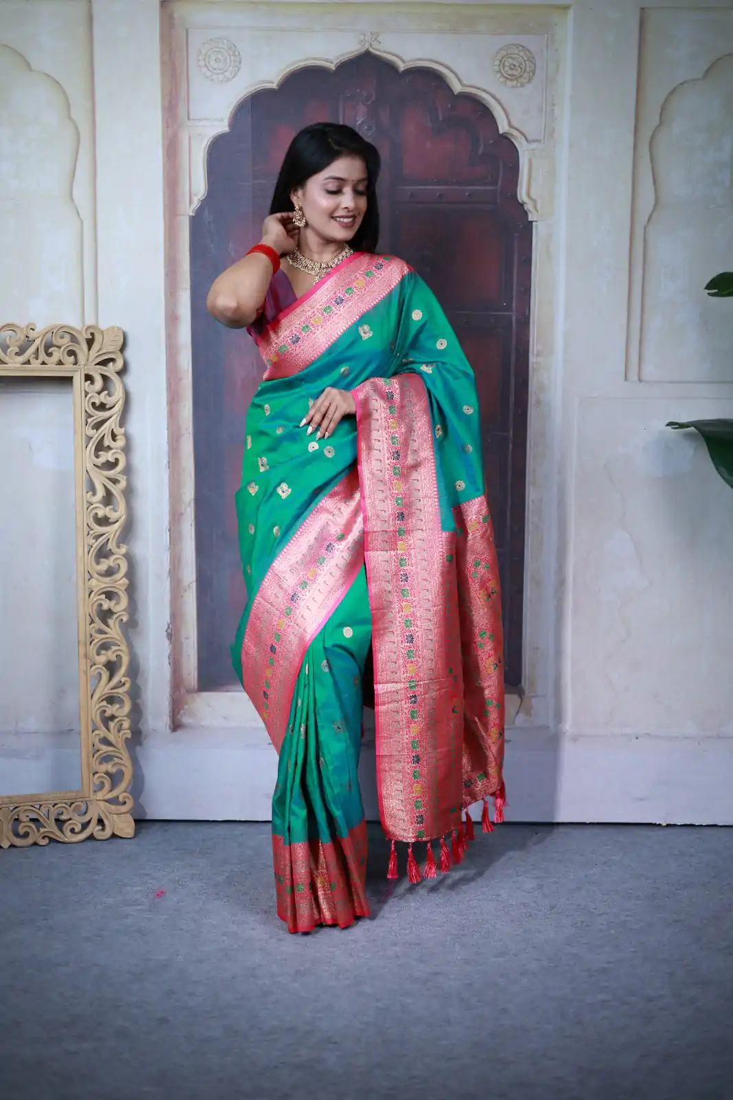 MB 18 Firozi Paithani Ajanta Lotus Saree Perfect for Wedding, Party, Lohri, Durga Puja, Eid – . Get it for ₹2449. Delivery 4-6 Working Days. Shop now. | Creative Sarees, Embroidered Sarees, Bollywood Sarees, Designer Sarees, Ethnic Saree, Modern Digital sarees, Party Wear Sarees, Sarees