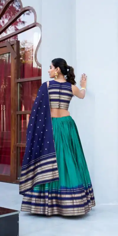 LNB 1908 Firozi in Pure Chanderi Zari Work & Lace Work Lehenga Choli . Special Price ₹2099. Delivery 4-6 Working Days. Shop now. | Bollywood Lehenga, Creative Lehenga, Designer Lehenga, Embroidered Lehenga, Lehenga, Party Wear Lehenga