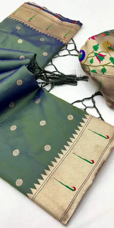 MB 150 Green A Pethani silk Saree Perfect for Wedding, Party, Baisakhi, Reception, Traditional Day – . Affordable Price ₹2549. Delivery 4-6 Working | Creative Sarees, Embroidered Sarees, Bollywood Sarees, Designer Sarees, Ethnic Saree, Modern Digital sarees, Party Wear Sarees, Sarees