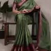 YNF 7906 Green Dola Chex with Zari Work Saree . Wedding, Party, Festive, Events Special Price ₹1599. Delivery 4-6 Working Days. Shop now. | Creative Sarees, Embroidered Sarees, Bollywood Sarees, Designer Sarees, Ethnic Saree, Modern Digital sarees, Party Wear Sarees, Sarees