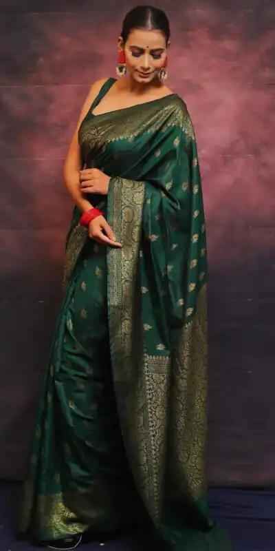 KP 6010 Green Soft Lichi Silk Jacquard Saree Perfect for Wedding, Party, Traditional Day, Family Gatherings, Sangeet . Grab it for ₹1349. Delivery 4-6 W | Embroidered Sarees, Bollywood Sarees, Creative Sarees, Designer Sarees, Ethnic Saree, Modern Digital sarees, Party Wear Sarees, Sarees